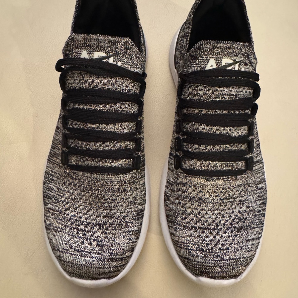 APL Women’s Black and White Techloom Breeze Knit Sneakers